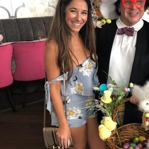 Floral print short set